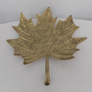 Ashland Fall Metal Maple Leaf Table Top Decor Gold Thanksgiving Give Thanks New